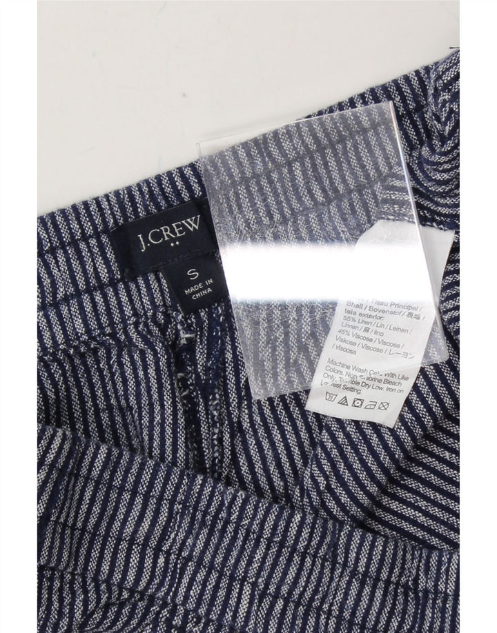 J. CREW Womens Chino Shorts Small W32 Navy Blue Striped Linen Vintage J. Crew and Second-Hand J. Crew from Messina Hembry 