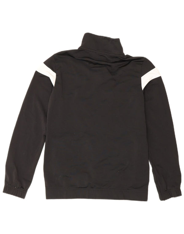 Puma Boys Tracksuit Top Jacket 11-12 Years Black Colourblock Polyester