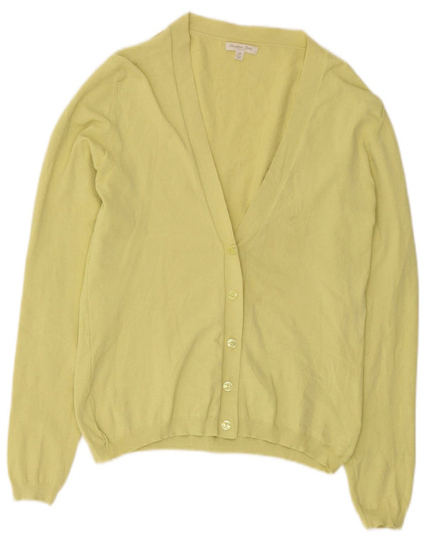 Женский кардиган Massimo Dutti UK 12 Средний Желтый Вискоза