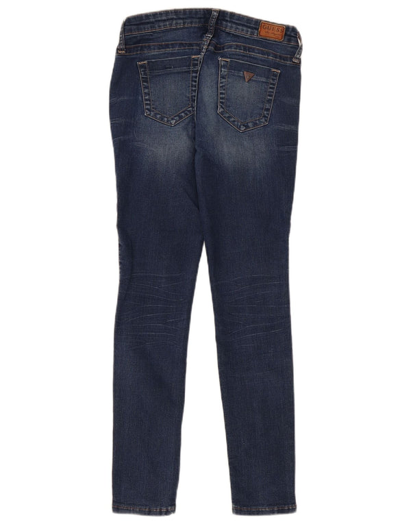 Женские джинсы суперскинни Guess Power с низкой талией W25 L29, синий хлопок