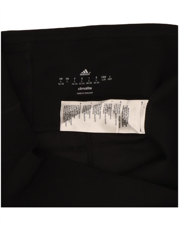 Женские леггинсы-капри ADIDAS Climalite UK 16/18, большие черные полиэстер