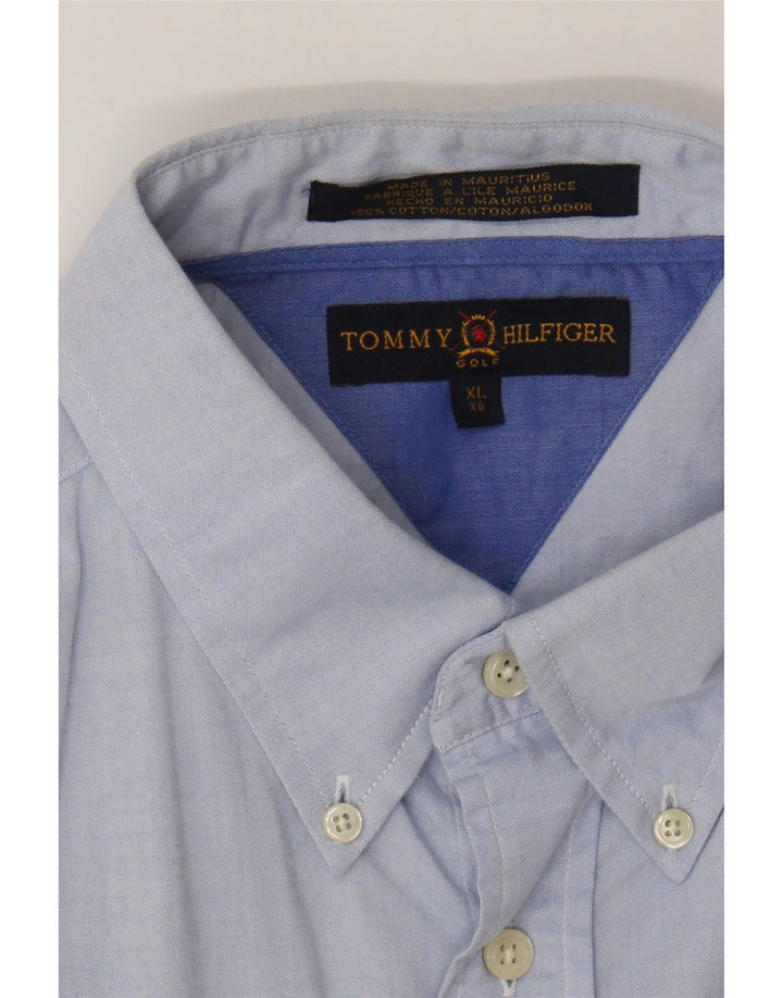 TOMMY HILFIGER Mens Shirt XL Blue Cotton Vintage Tommy Hilfiger and Second-Hand Tommy Hilfiger from Messina Hembry 
