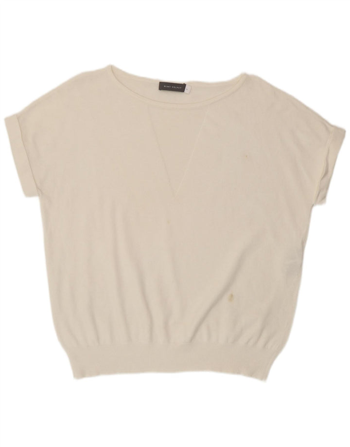 Женская блузка свободного кроя MINT VELVET UK 12, средний белый полиамид
