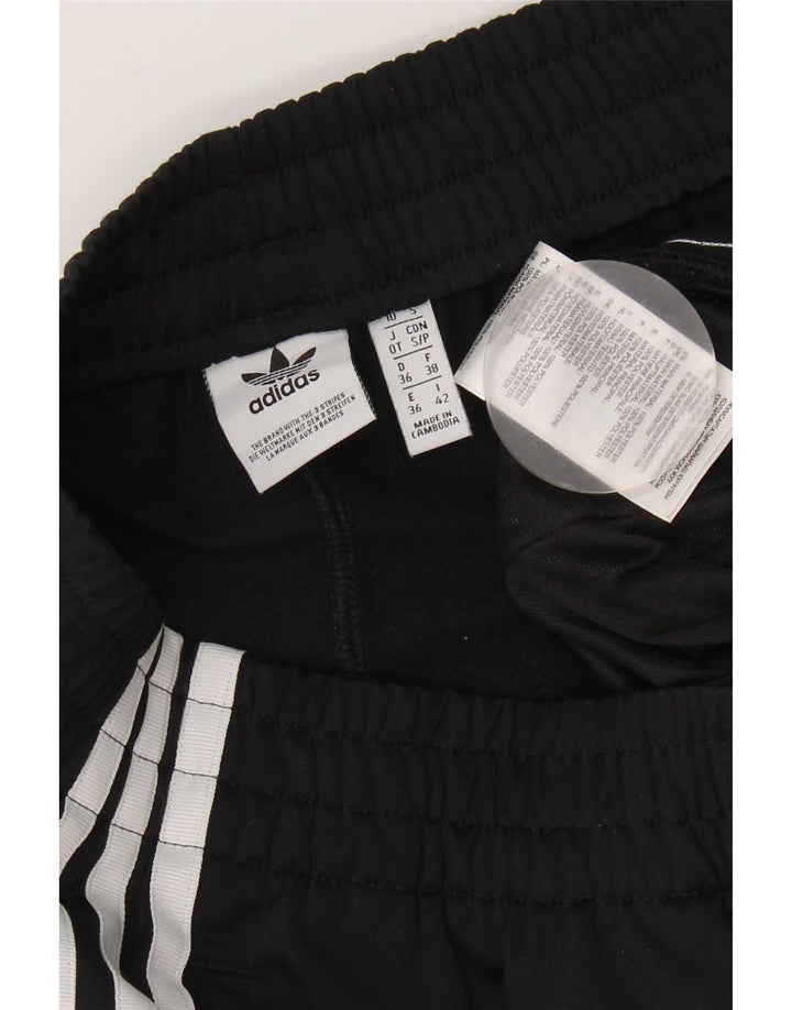 Женские спортивные шорты Adidas UK 10, маленькие черные из полиэстера