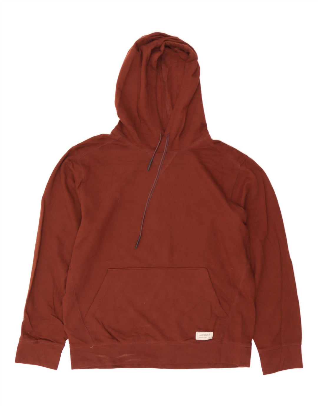 EDDIE BAUER Mens Hoodie Jumper Medium Brown Cotton Vintage Eddie Bauer and Second-Hand Eddie Bauer from Messina Hembry 