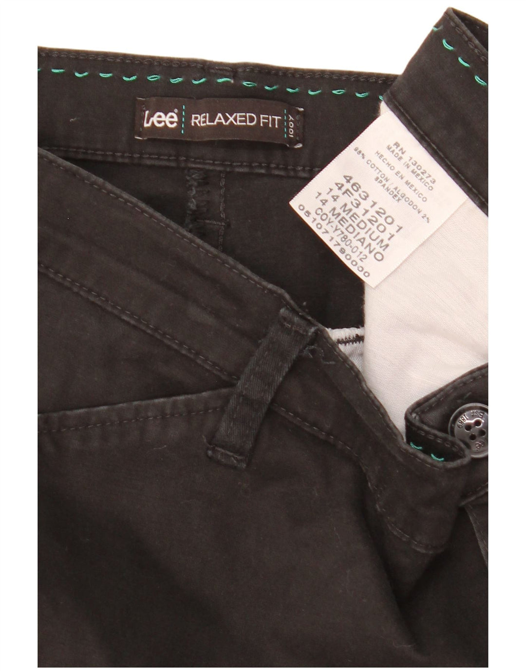 Lee Womens US14 W36 L31 Черный хлопок