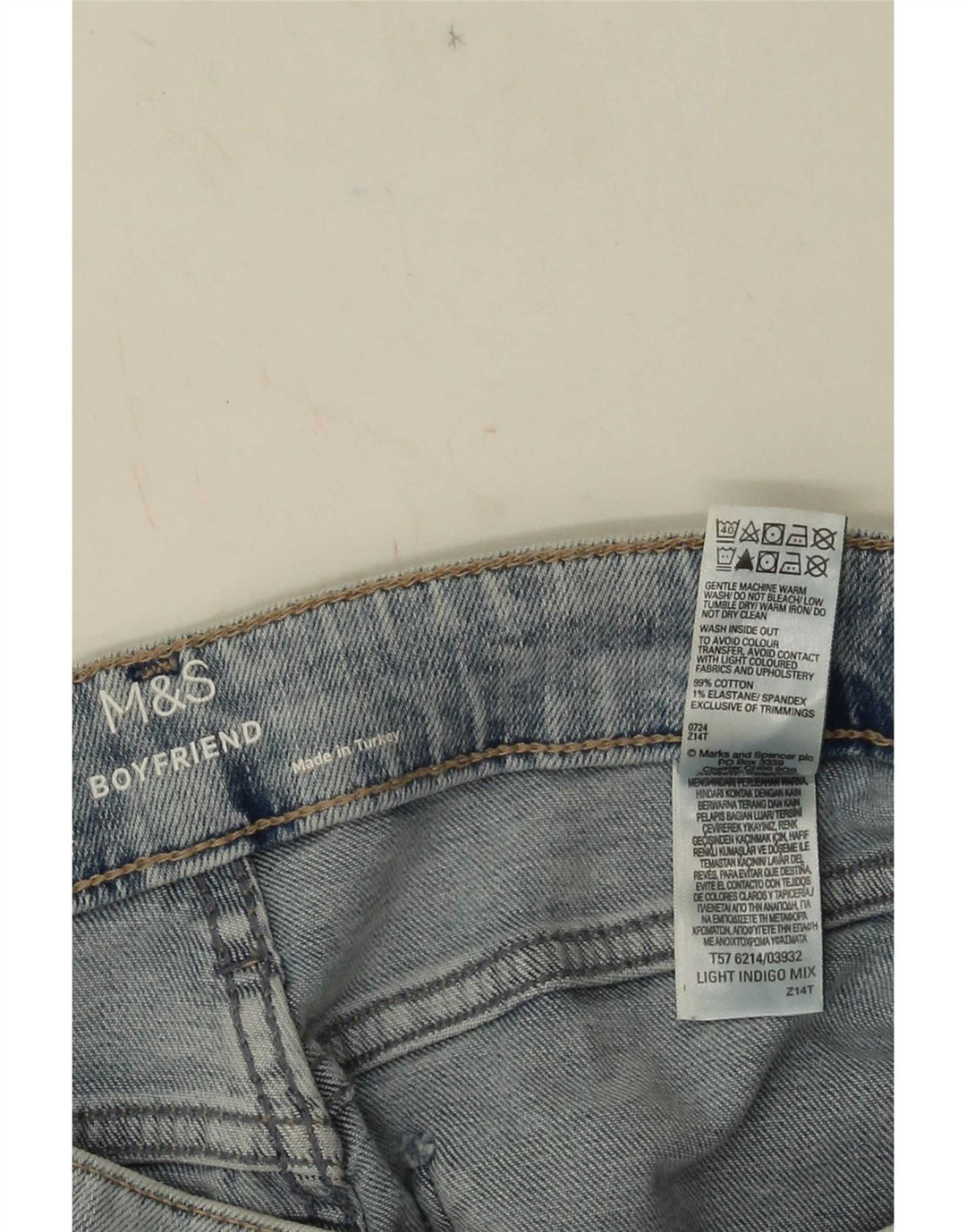 Женские зауженные джинсы Marks & Spencer UK 12 Medium W28 L27 Синие
