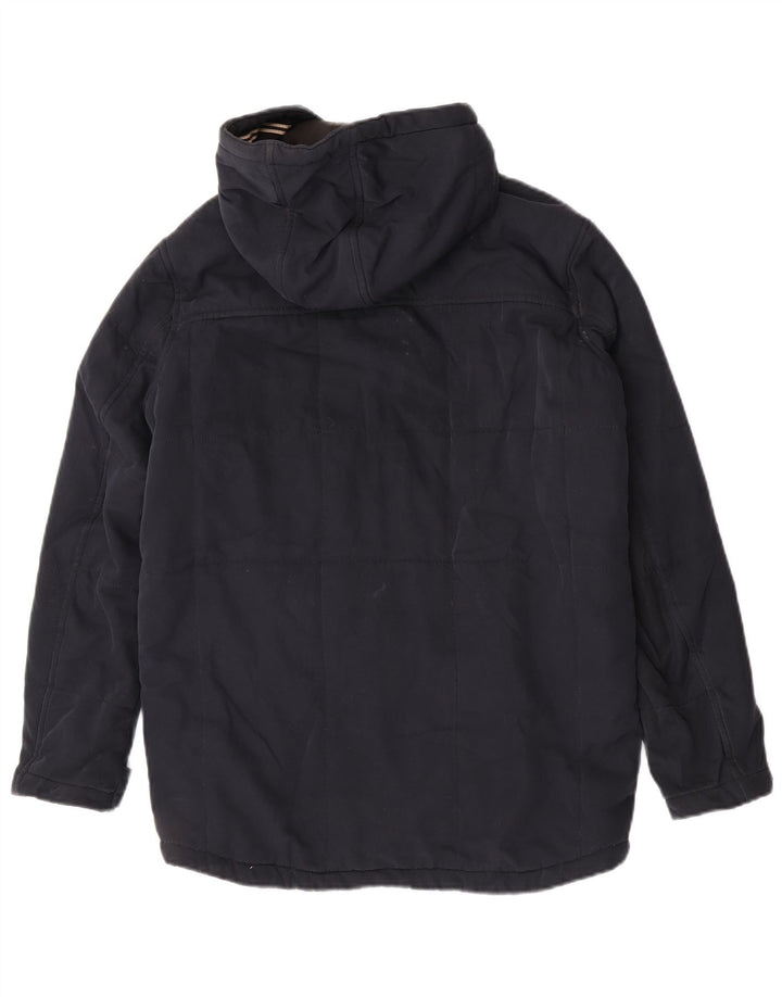 Мужская ветровка Jack & Jones с капюшоном, Великобритания 36, маленькая, темно-синяя, полиэстер