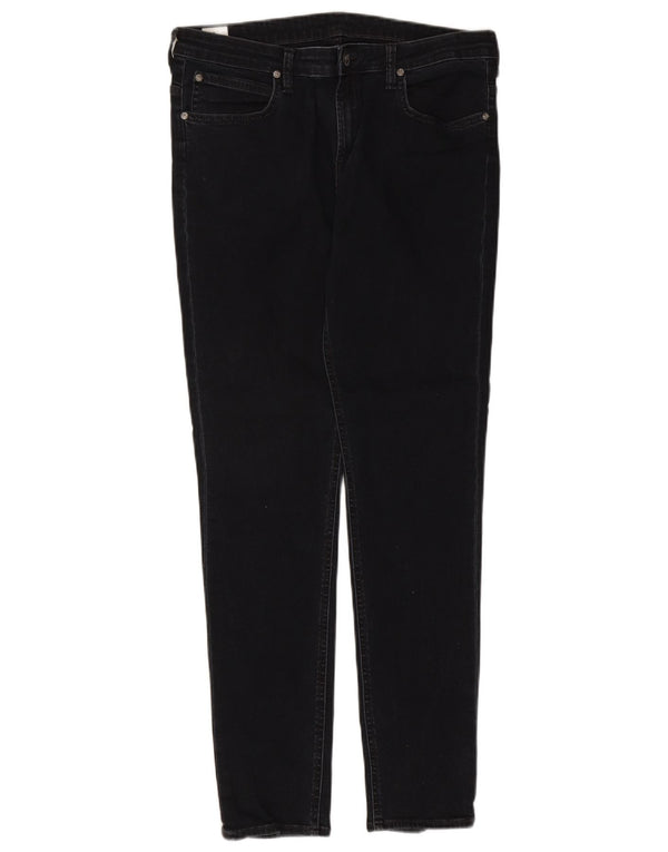 Женские джинсы скинни Lee W32 L30, черный хлопок