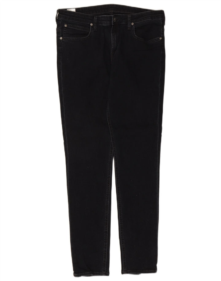 Женские джинсы скинни Lee W32 L30, черный хлопок