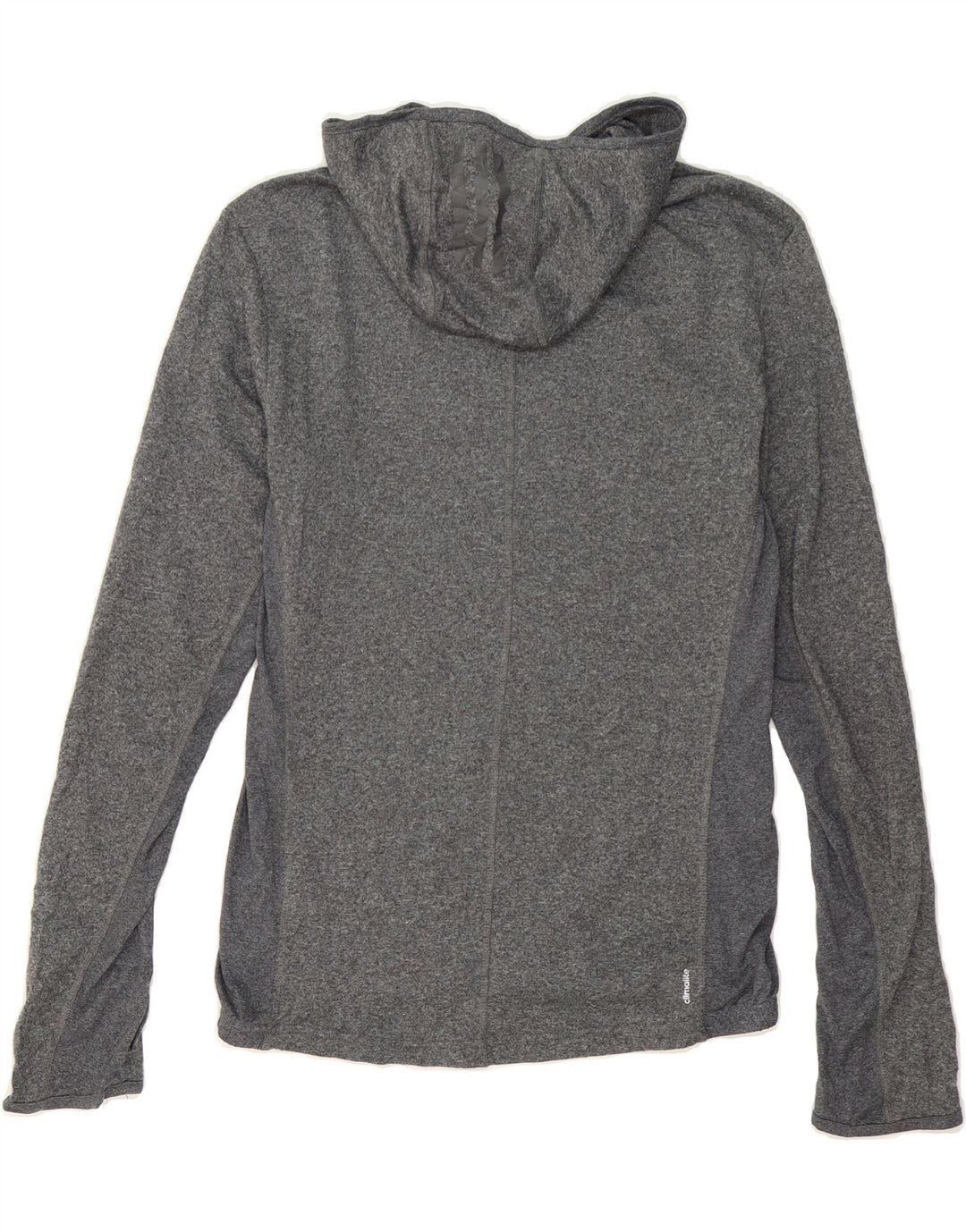 ADIDAS Mens Climalite Hooded Top Long Sleeve Small Grey Polyester Vintage Adidas and Second-Hand Adidas from Messina Hembry 