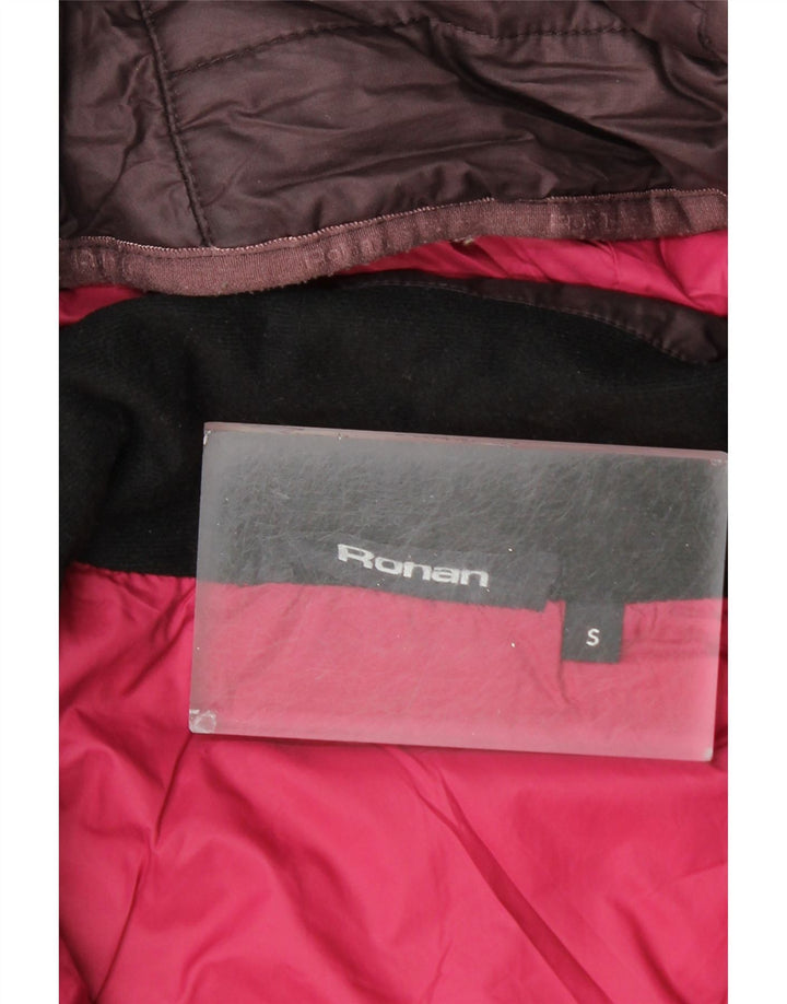 Женское стеганое пальто с капюшоном ROHAN UK 10, маленький фиолетовый, полиэстер