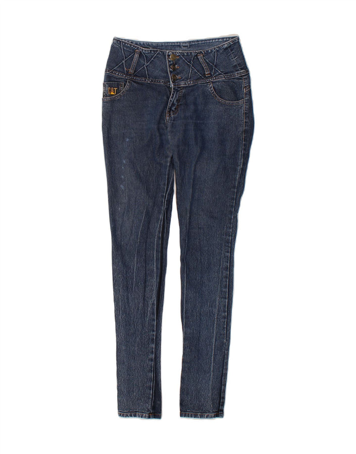 CATERPILLAR Womens Skinny Jeans W28 L30  Blue Vintage Caterpillar and Second-Hand Caterpillar from Messina Hembry 