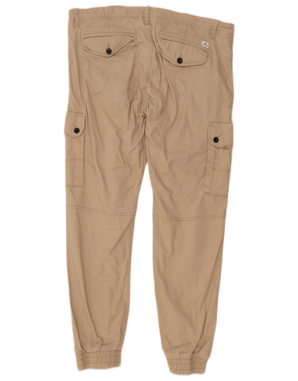 Мужские брюки-карго Jack & Jones W36 L30, бежевый хлопок
