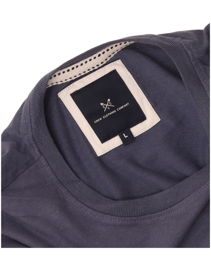 Мужская футболка Crew Clothing Top, большая синяя