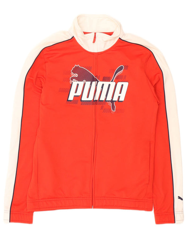Мужской спортивный костюм PUMA с графическим рисунком, верхняя куртка, маленький красный полиэстер с цветными блоками