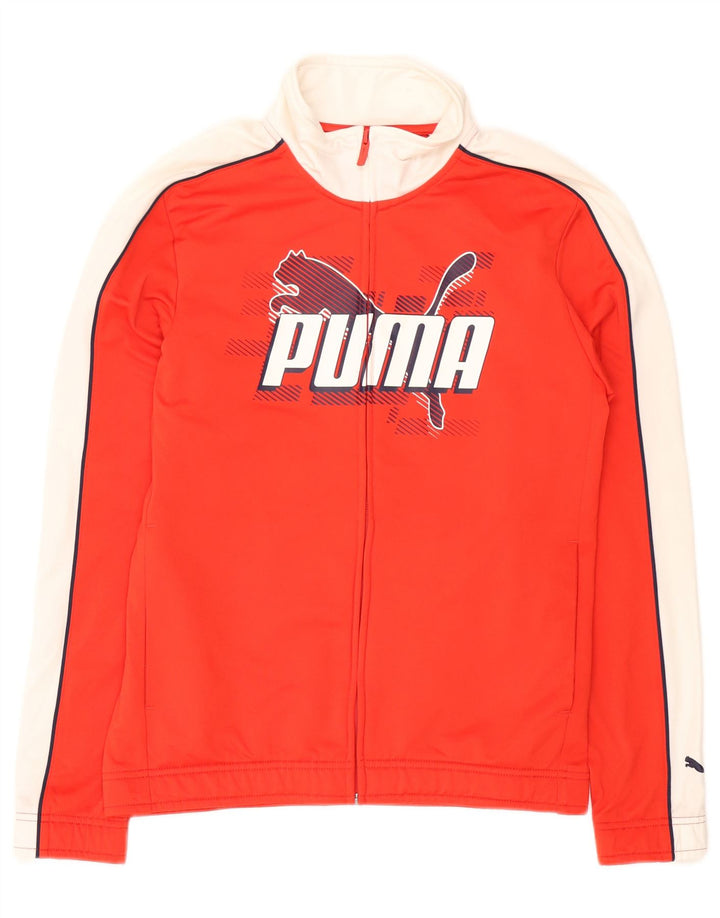 Мужской спортивный костюм PUMA с графическим рисунком, верхняя куртка, маленький красный полиэстер с цветными блоками