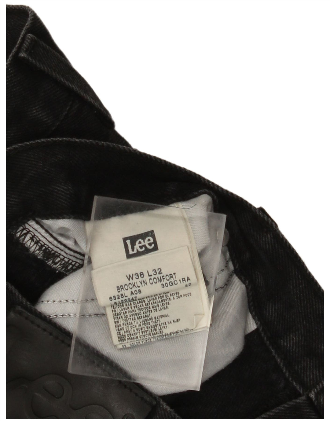 Мужские прямые джинсы LEE Brooklyn Comfort W38 L32, черный хлопок
