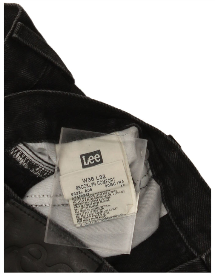 Мужские прямые джинсы LEE Brooklyn Comfort W38 L32, черный хлопок