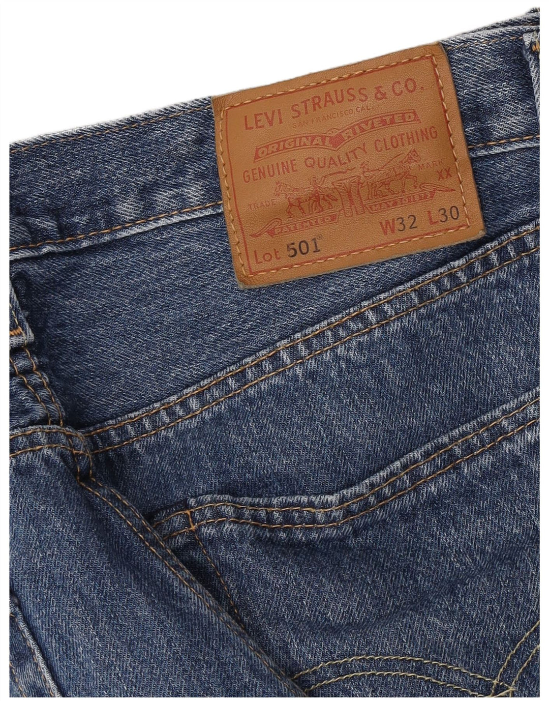Мужские прямые джинсы Levi's 501 W32 L30 синие