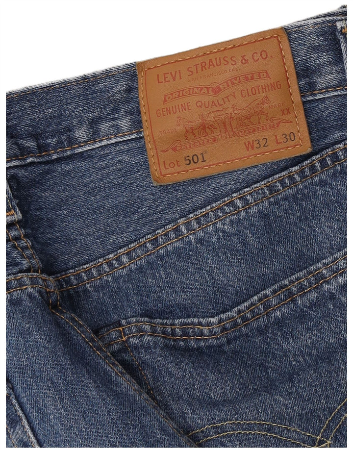 Мужские прямые джинсы Levi's 501 W32 L30 синие
