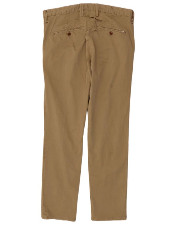 Мужские узкие брюки-чиносы Gant W34 L30, бежевый хлопок