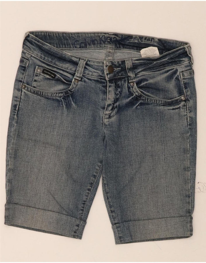 CALVIN KLEIN Womens Denim Shorts W29 Medium Blue Cotton Vintage Calvin Klein and Second-Hand Calvin Klein from Messina Hembry 