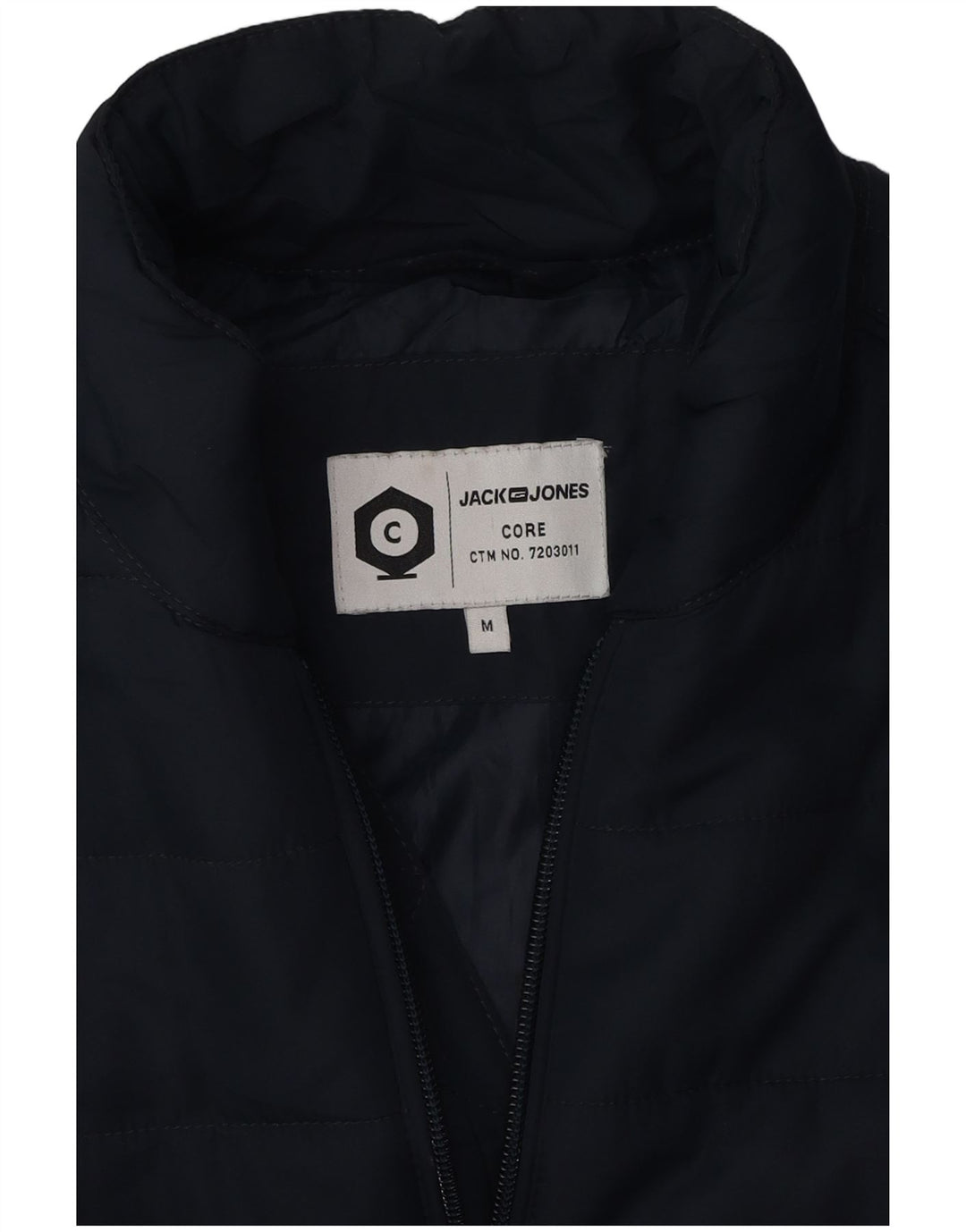Мужской утепленный жилет Jack & Jones UK 38, средний темно-синий