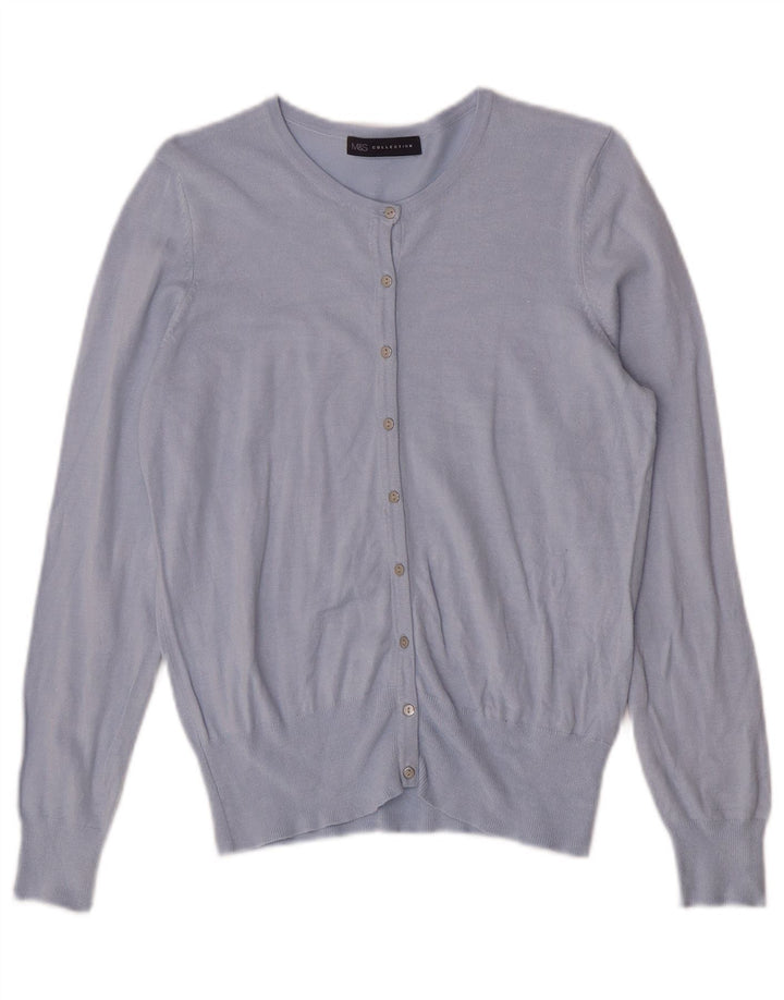 Женский кардиган Marks & Spencer UK 14, средний синий вискоза