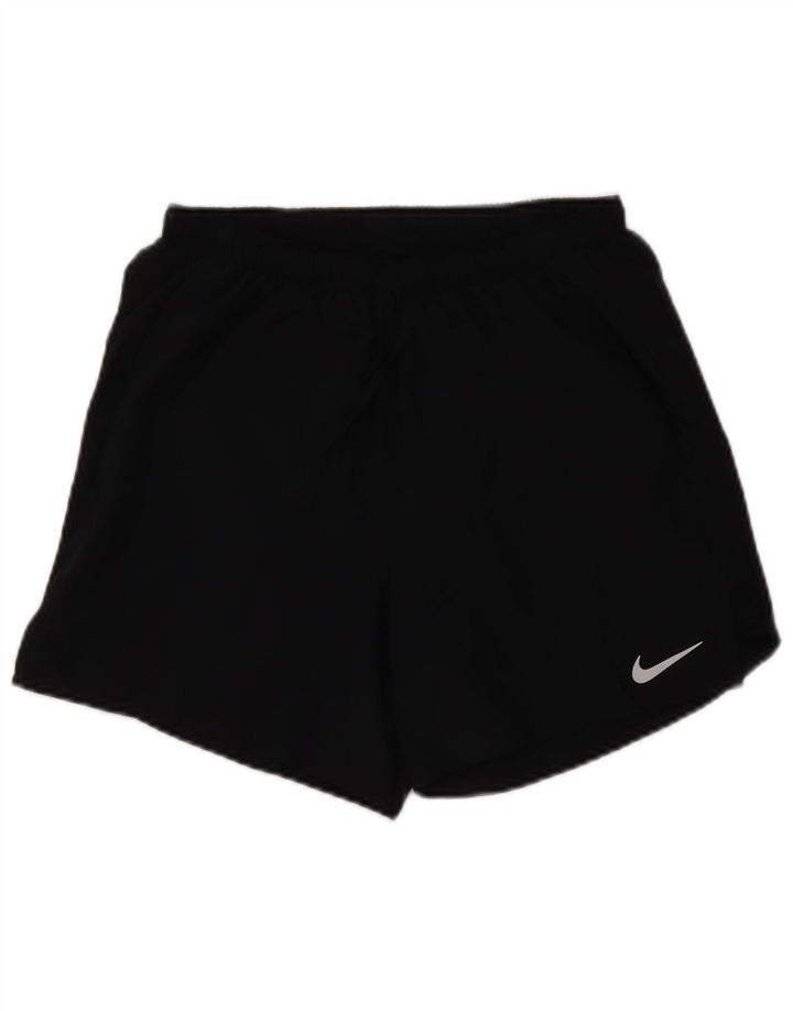 Мужские спортивные шорты Nike Dri Fit, маленькие черные, из полиэстера
