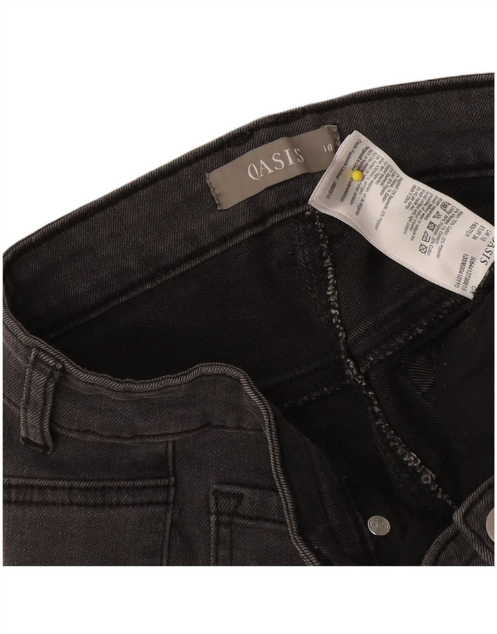 Женские джинсовые шорты Oasis UK 10, маленькие, W28, серые, хлопковые