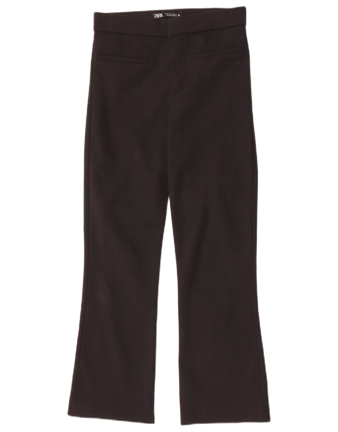 Женские повседневные брюки Zara Bootcut, маленькие W26 L25, черные