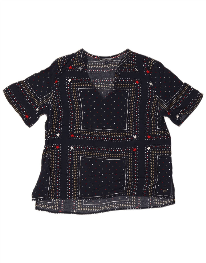 Женская блузка Tommy Hilfiger Top US 6 Medium Navy Blue Spotted
