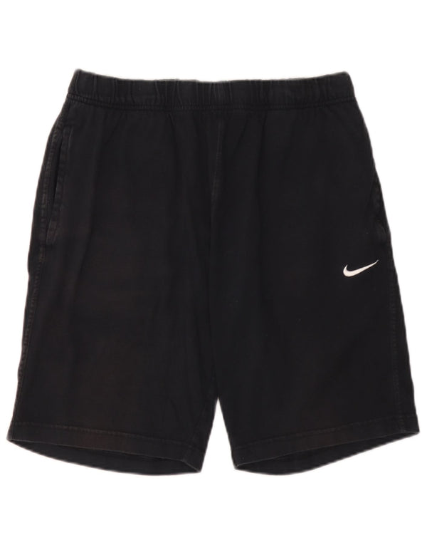 Женские спортивные шорты Nike, большие черные, хлопковые