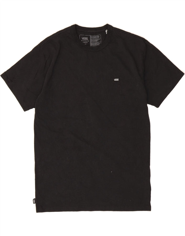 VANS Mens Classic Fit T-Shirt Top Medium Black Cotton Vintage Vans and Second-Hand Vans from Messina Hembry 