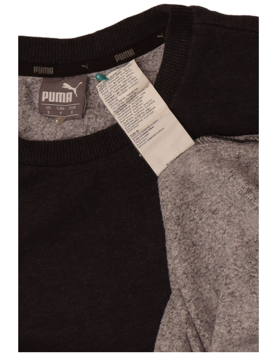 Мужской свитшот Puma, маленький серый хлопковый джемпер