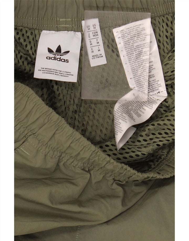 Мужские спортивные шорты Adidas, нейлон цвета хаки, средний размер