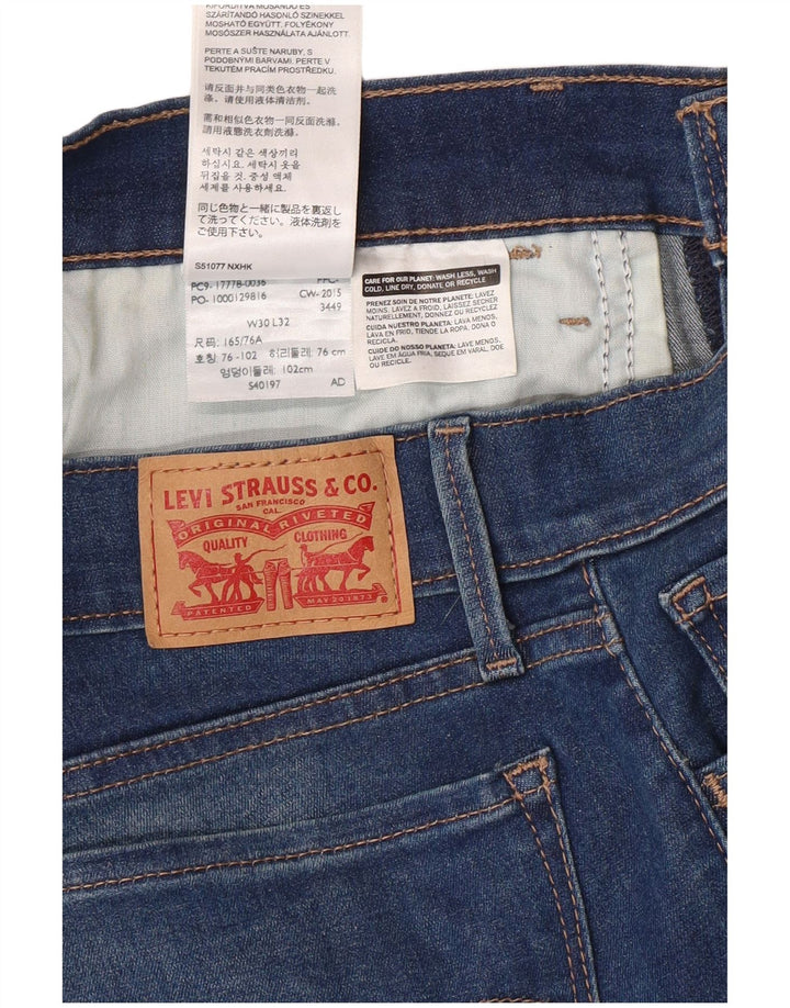 Женские джинсы LEVI'S 710 Super Skinny W30 L32 Синие, хлопок