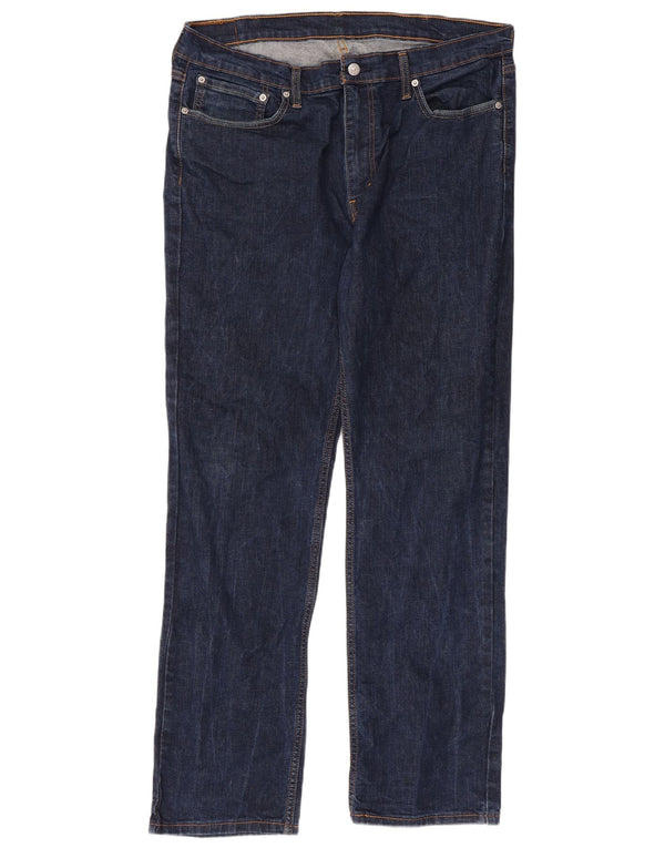 Мужские прямые джинсы Levi's 514 W38 L34 темно-синие, хлопок