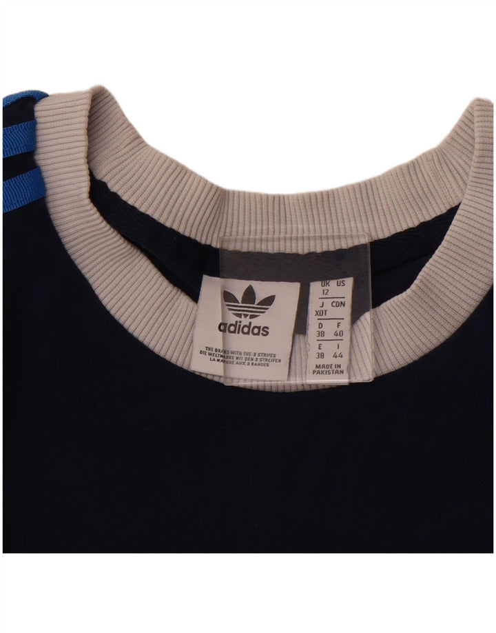 Женская футболка ADIDAS Top UK 12 Medium Navy Blue
