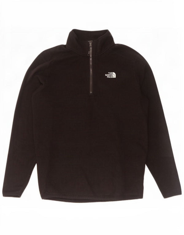 Мужской флисовый джемпер с воротником на молнии The North Face, средний черный, полиэстер