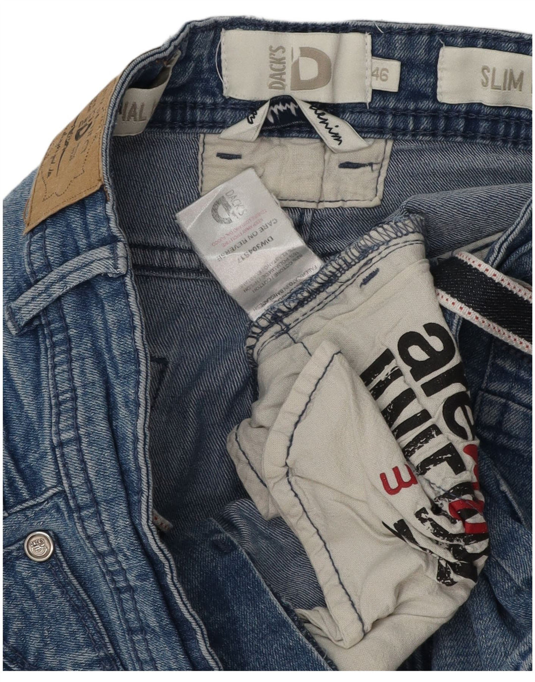 Женские джинсовые шорты Dack's Slim Fit IT 46, большие W30, синие, хлопок