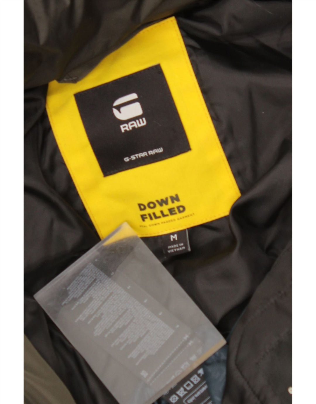 Женское стеганое пальто с капюшоном G-STAR UK 14, средний хаки, полиэстер