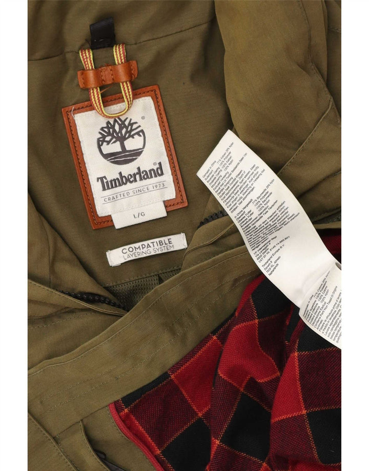Мужская куртка Timberland Utility UK 40, большой размер, цвет хаки, хлопок