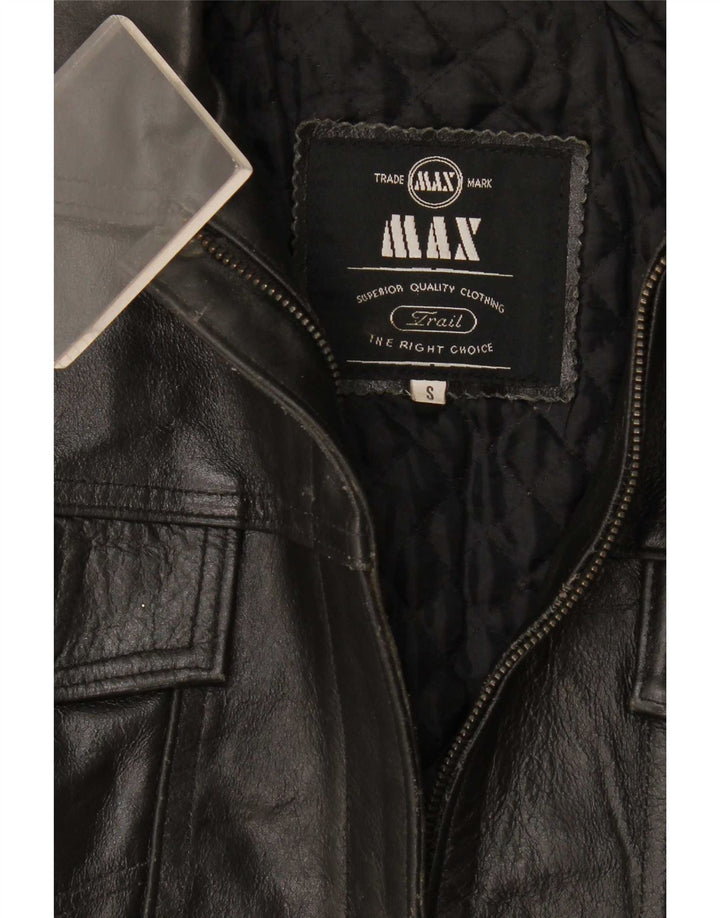 Женская кожаная куртка Max UK 10, маленькая, черная