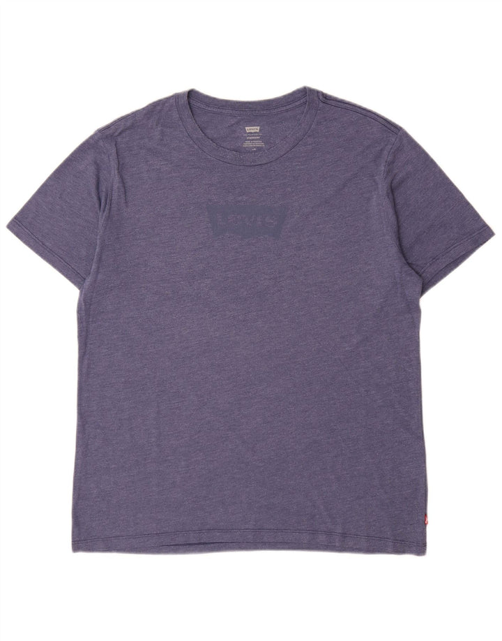 Мужская футболка с рисунком Levi's Standard, большая синяя