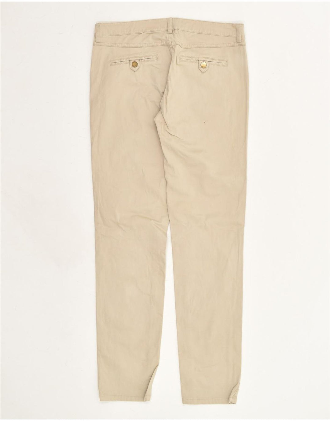 MASSIMO DUTTI Womens Slim Fit Chino Trousers EU 34 2XS W30 L29 Beige | Vintage Massimo Dutti | Thrift | Second-Hand Massimo Dutti | Used Clothing | Messina Hembry 