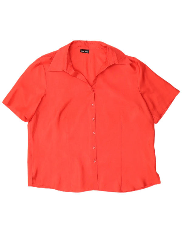 Женская блузка-рубашка с коротким рукавом Gerry Weber UK 20 2XL, красный полиэстер