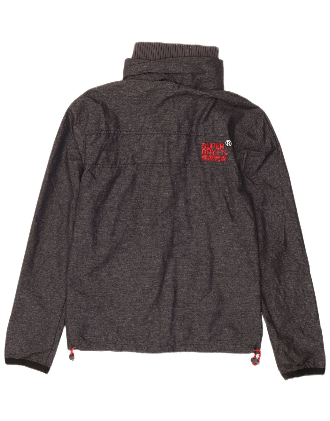 Мужская дождевик с рисунком Superdry UK 36, маленький серый нейлон