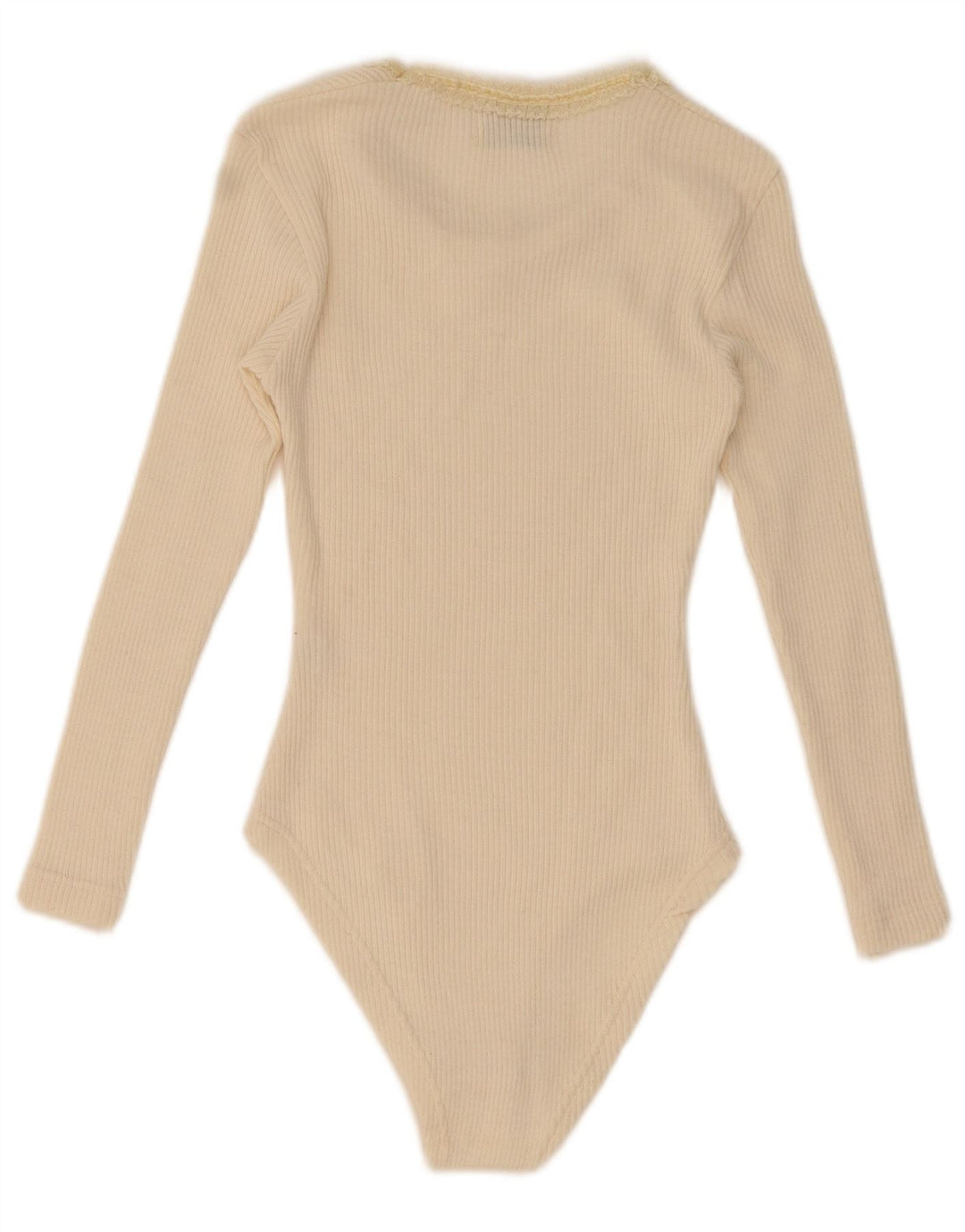 Женское боди с длинным рукавом Compagnie UK 12 Medium Off White